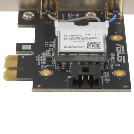 Сетевой адаптер Wi-Fi + Bluetooth Asus PCE-BE92BT BE9400 PCI Express (ант.внеш.несъем.) 2ант.