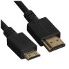Кабель GoPower HDMI (m)-miniHDMI (m) 1,8м ПВХ ver.1.4 черный Premium Zip-Lock c подвесом (1/100)