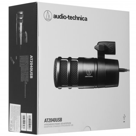 Микрофон проводной Audio-Technica AT2040USB черный