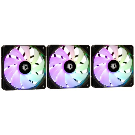 Вентилятор для корпуса ID-COOLING TF-12025-PRO-ARGb TRIO черный 120мм 1800rpm 35.2db 4-pin
