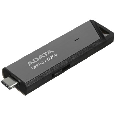 Флешка USB ADATA UE800 (AELI-UE800-512G-CSG), 512Gb, Type-C USB 3.2, R/W 1000/1000, серебристый