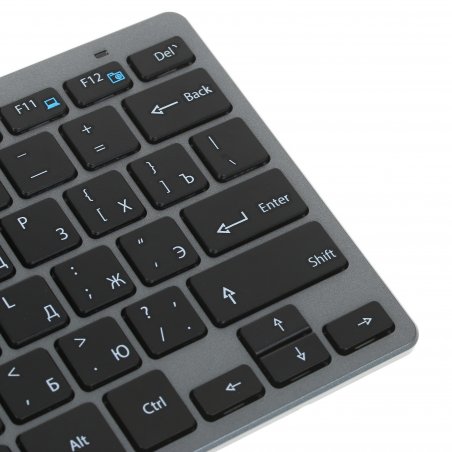 Комплект клавиатура+мышь Qumo Paragon K15/M21 беспроводной, USB, 1600 DPI, черный