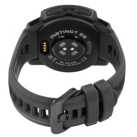 Смарт-часы Garmin Instinct 2s Solar 40мм 1.2" AMOLED корп.черный/белый рем.белый (010-02564-03)