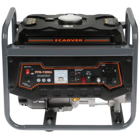 Электрогенератор бензиновый Carver PPG-1200, 1.05 кВт, 65 дБ, 24 кг