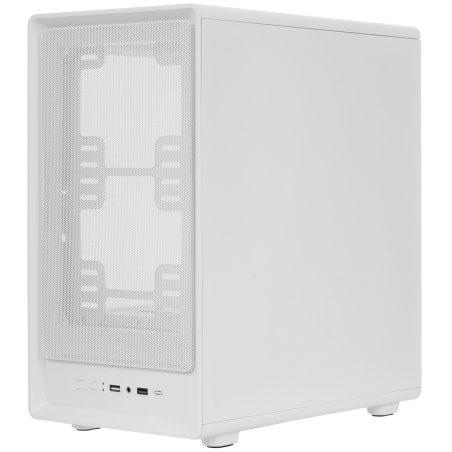 Компьютерный корпус Ginzzu A390 белый Window RGb подсветка 1*USB 3.0, 2*USB 2.0, AU