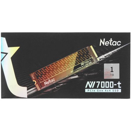 Накопитель SSD Netac NV7000-T, 1Tb, M.2 2280, PCIe 4.0 x4, NVMe, R/W 7300/6600, с радиатором