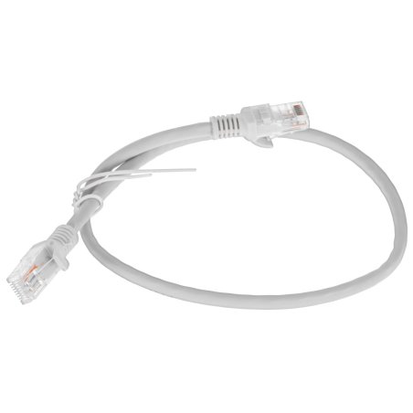 Патч-корд LSZH медный UTP Cablexpert PP30-0.5M кат.5e, 0.5м, литой, многожильный, серый