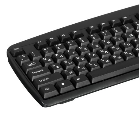 Клавиатура проводная Defender Office HB-910 RU, USB, черный