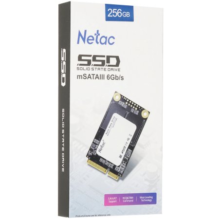 Накопитель SSD Netac N5M, 256Gb, mSATA, R/W 560/520