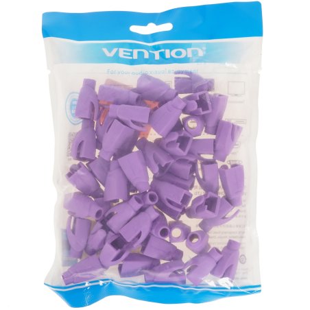 Колпачки изолирующие Vention для разъемов RJ-45 (50шт.) - Фиолетовый