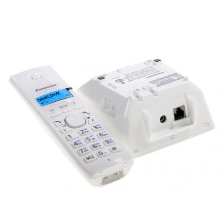 Телефон беспроводной (DECT) Panasonic KX-TG1711RUW (белый) АОН, Caller ID,12 мелодий звонка,подсветка дисплея,поиск трубки