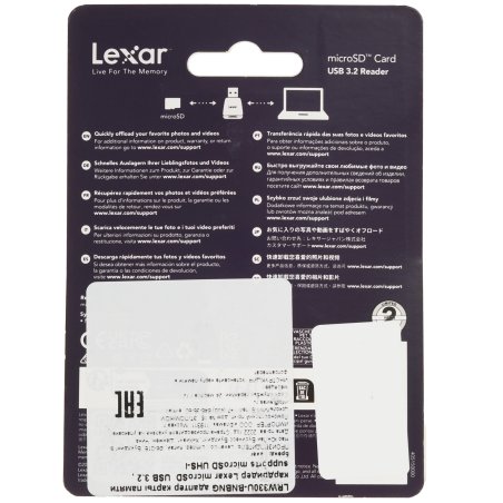 Флеш карта SD 256Gb Lexar Professional 800x PRO SDXC UHS-I U3 V30 C10, 150/45 Mb/s