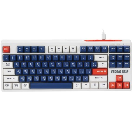 Клавиатура беспроводная Defender Storm Grip GK-188 RU,белый/синий