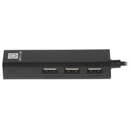 Кабель-адаптер 5bites UA3C-45-09BK USB3.1 / 3*USB2.0 / RJ45 100MB / черный