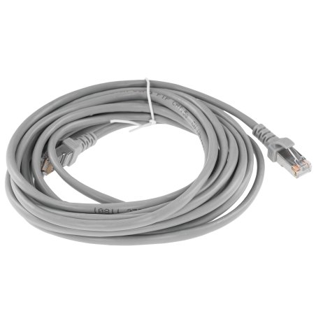 Патч-корд ExeGate FTP-RJ45-RJ45-C5e-CU-5M-GY, FTP, cat.5e, 5м, медь, серый