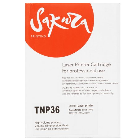 Картридж Sakura TNP36 (A63V00H) для Konica Minolta bizhub 3300P, черный, 10 000 к.