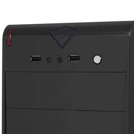 Компьютерный корпус Miditower ExeGate EX280386RUS CP-604 Black, ATX, (CP350W, 80мм), 2*USB, Audio