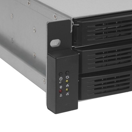 Серверный корпус ExeGate Pro EX292490RUS 2U660-HS12 (RM 19", высота 2U, глубина 660, без БП, 12xHotSwap, USB)