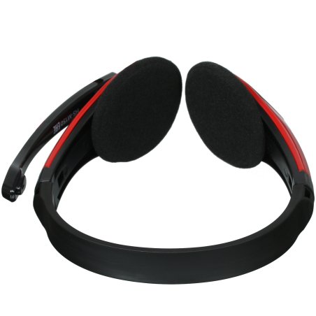 Наушники с микрофоном Oklick HS-M150 черный/красный 2.2м накладные (NO-003N)
