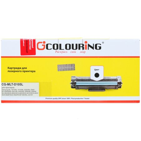 Картридж лазерный Colouring CG-MLT-D105L черный (2500 стр) для Samsung ML-1910/1915/2525/2525W/2580N SCX-4600/4623F/4623GN SF650
