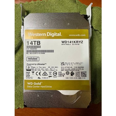 Жесткий диск HDD WD Gold 14Tb 7200rpm SATA 512Mb 3.5"