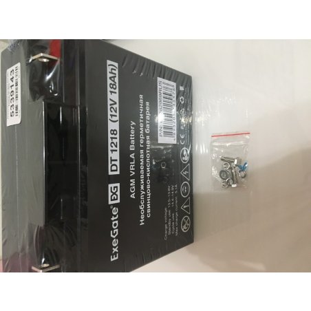Батарея ExeGate DT 1218 (12V 18Ah), клеммы под болт М5