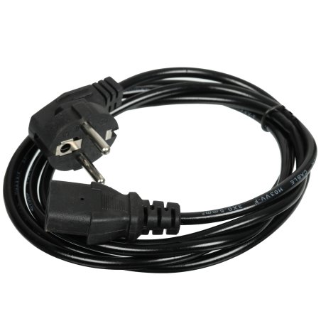 Кабель компьютер-розетка AOpen 1.8метра 220V (EURO) VDE 3Gx0,5мм2 QUST ACE021-1.8M