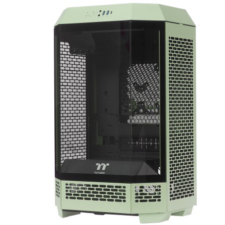Компьютерный корпус Thermaltake The Tower 300 Racing Green зеленый без БП miniITX 8x120мм 6x140мм 2xUSB 3.0 audio bott PSU