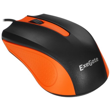 Мышь проводная ExeGate Professional Standard SH-9030BO черный/оранжевый, 1200 dpi, USB, кнопки - 3
