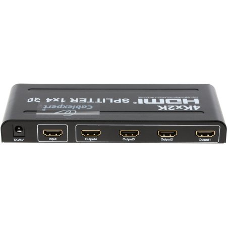 Разветвитель Gembird DSP-4PH4-02 Разветвитель HDMI Cablexpert, HD19F/4x19F, 1 компьютер => 4 монитора, Full-HD, 3D, 1.4v