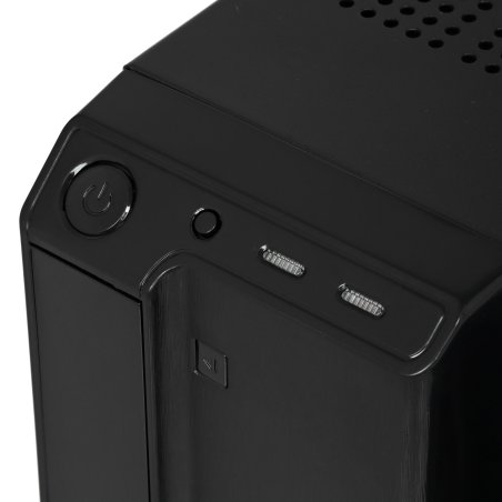 Компьютерный корпус MiniITX ExeGate MI-207 Black, miniITX/mATX, (без БП), 2*USB, Audio