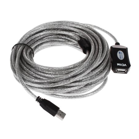 Кабель VCOM VUS7049-10M USB2.0-repeater, удлинительный активный <Am-->Af> 10м