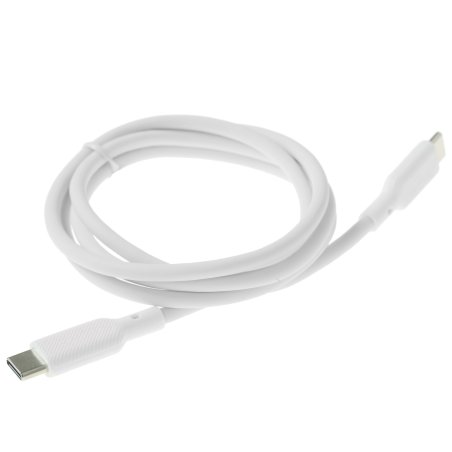 Кабель Type-C to Type-C, silica gel, 1m, 3A, 60W, PD (белый)