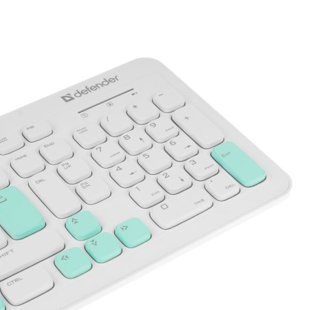 Комплект клавиатура + мышка Defender CERRATO C-978 RU WHITE-BLUE