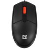 Мышь проводная Defender Delta MM-523 черный, 1000 dpi, USB, кнопки - 3