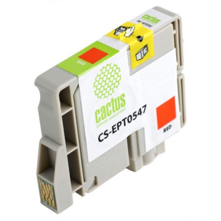 Картридж струйный Cactus CS-EPT0547 красный (16,2 мл) для Epson Stylus Photo R800/ R1800
