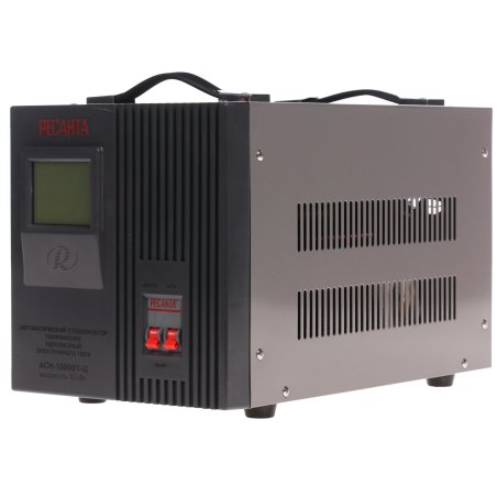 Стабилизатор напряжения Ресанта АСН-10000/1-Ц электронный однофазный серый