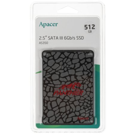 Накопитель SSD Apacer AS350 PANTHER, 512Gb, 2.5", SATA III, R/W 560/540