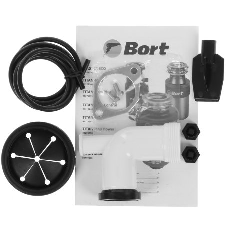 Измельчитель пищевых отходов Bort TITAN 4000 390 Вт; 4,2 кг/мин; 2800 об/мин; 1200 мл; Металл ; набор аксессуаров 4 шт [91275769]