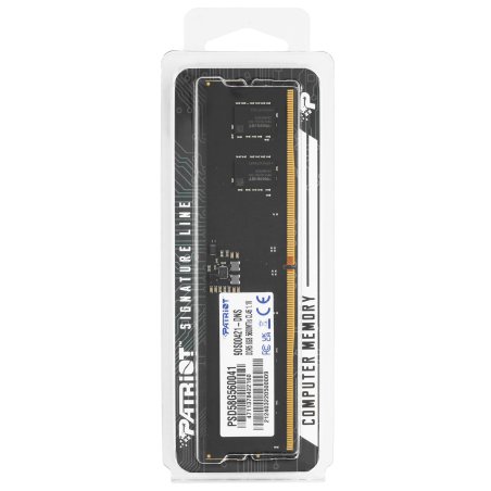 Оперативная память Patriot Signature, DDR5, 8GB (1x8 GB), 5600 MHz, CL46, DIMM