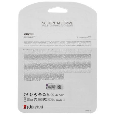 Накопитель SSD Kingston KC3000, 2Tb, PCIe 4.0 x4, M.2 2280, NVMe, R/W 7000/7000, с радиатором