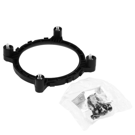 Кулер для процессора Crown CM-91PWM v2 серебристый/красный, 90 мм, алюминий, 2000 об/мин, 20 дБ, 4 pin, 125 Вт, 57 мм