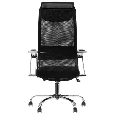 Кресло руководителя Бюрократ CH-607SL TW-01 Neo Black черный, сетка/ткань с подголов. на колес. металл хром