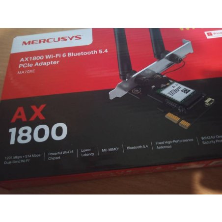 Двухдиапазонный беспроводной адаптер Mercusys MA70XE PCI-Express Wi-Fi с Bluetooth