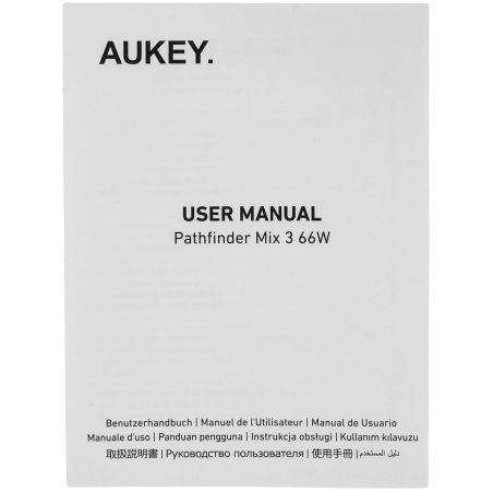 Автомобильное зарядное устройство Aukey Pathfinder 66W серый ACC-CC-P1