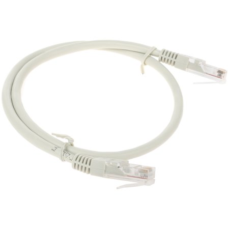 Патч-корд медный UTP Cablexpert PP10-0.5M кат.5, 0.5м, литой, многожильный, серый