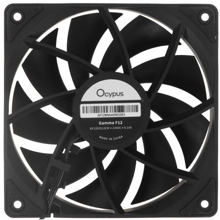 Вентилятор для корпуса Ocypus Gamma F12 BK черный 120мм 1300rpm 24.5db 3-pin