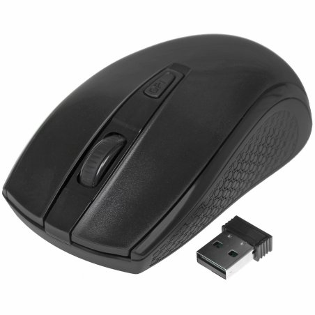 Мышь беспроводная SVEN RX-220W черный, 1600 dpi, радиоканал, USB, кнопки - 4