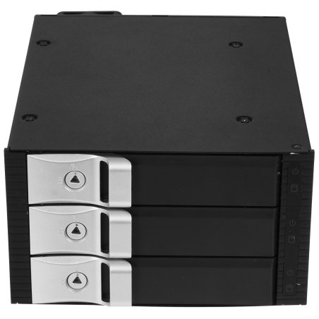Корзина для HDD ExeGate EX264639RUS HS335-01 (универсальная, на 3*3,5" SATA/SAS HDD, занимает 2*5,25" отсека)