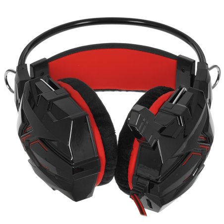 Игровая гарнитура RUSH COBRA, динамики 40мм, велюровые амбушюры, черный/красный (SBHG-1300)